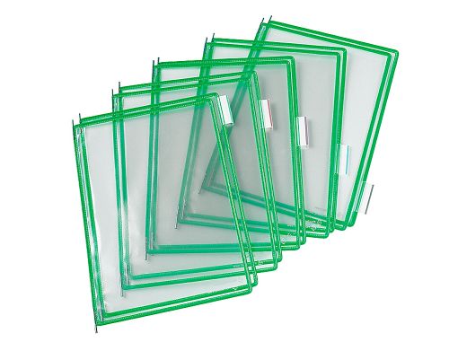 Bolsa para porta catalogo tarifold din a4 com pivots verde pack de 10 unidades , Tarifold , 76168 , 3377991140051